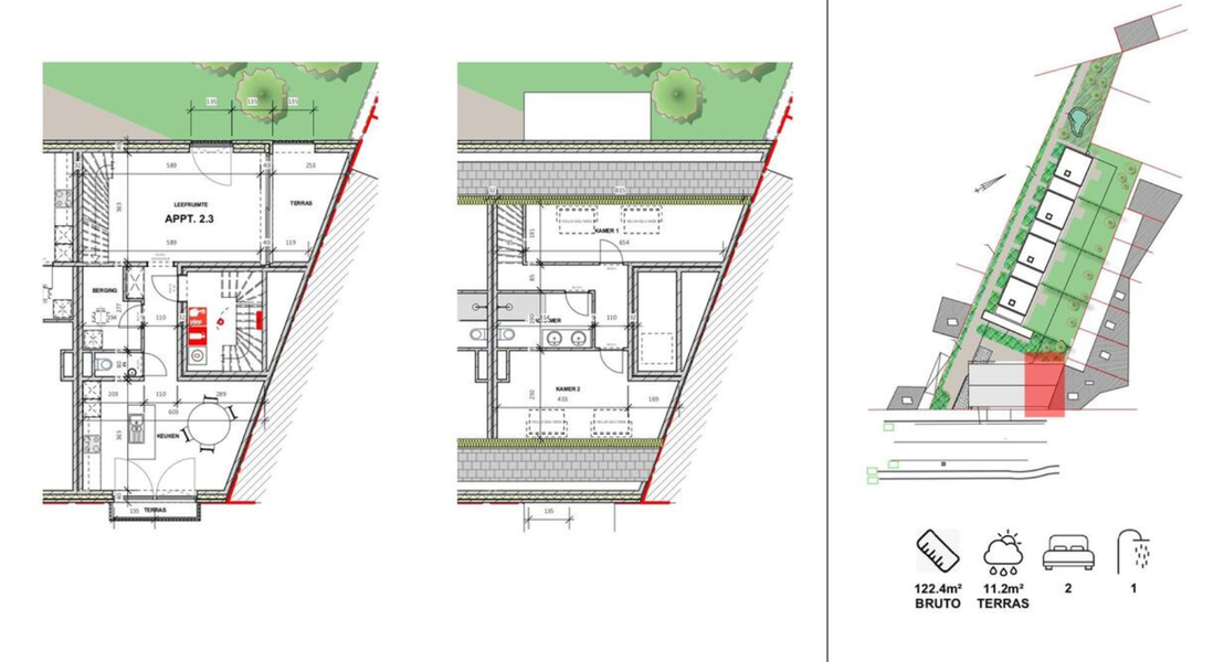 Duplex te koop in Asse