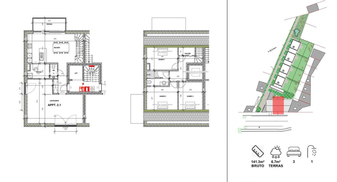 Duplex te koop in Asse