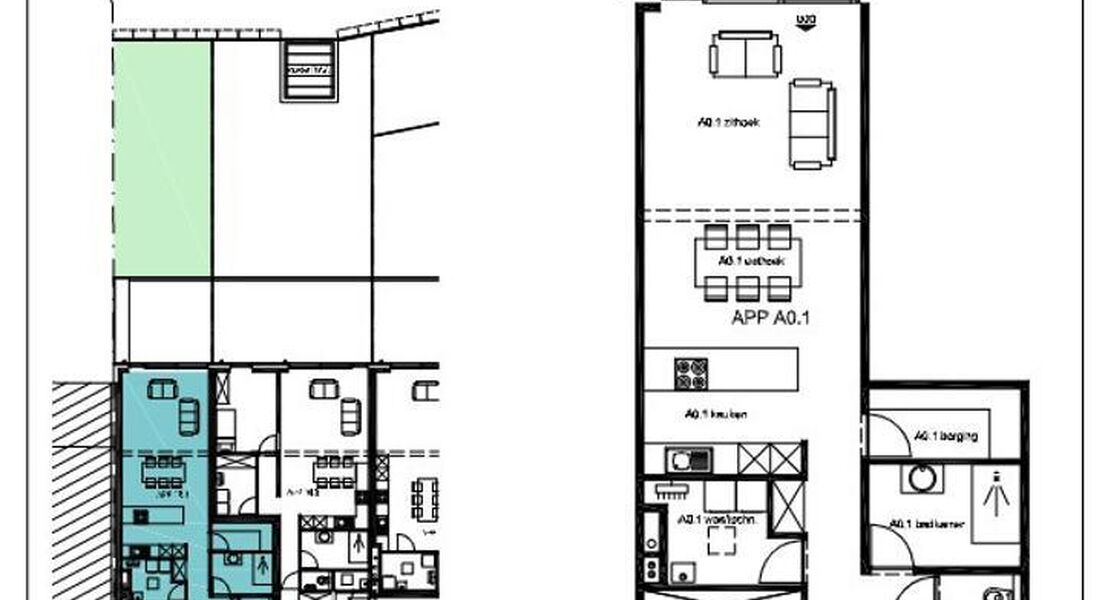 Gelijkvloerse verd. + tuin te koop in Haaltert